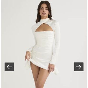 Brand New Sold Out White Mini Corset Dress